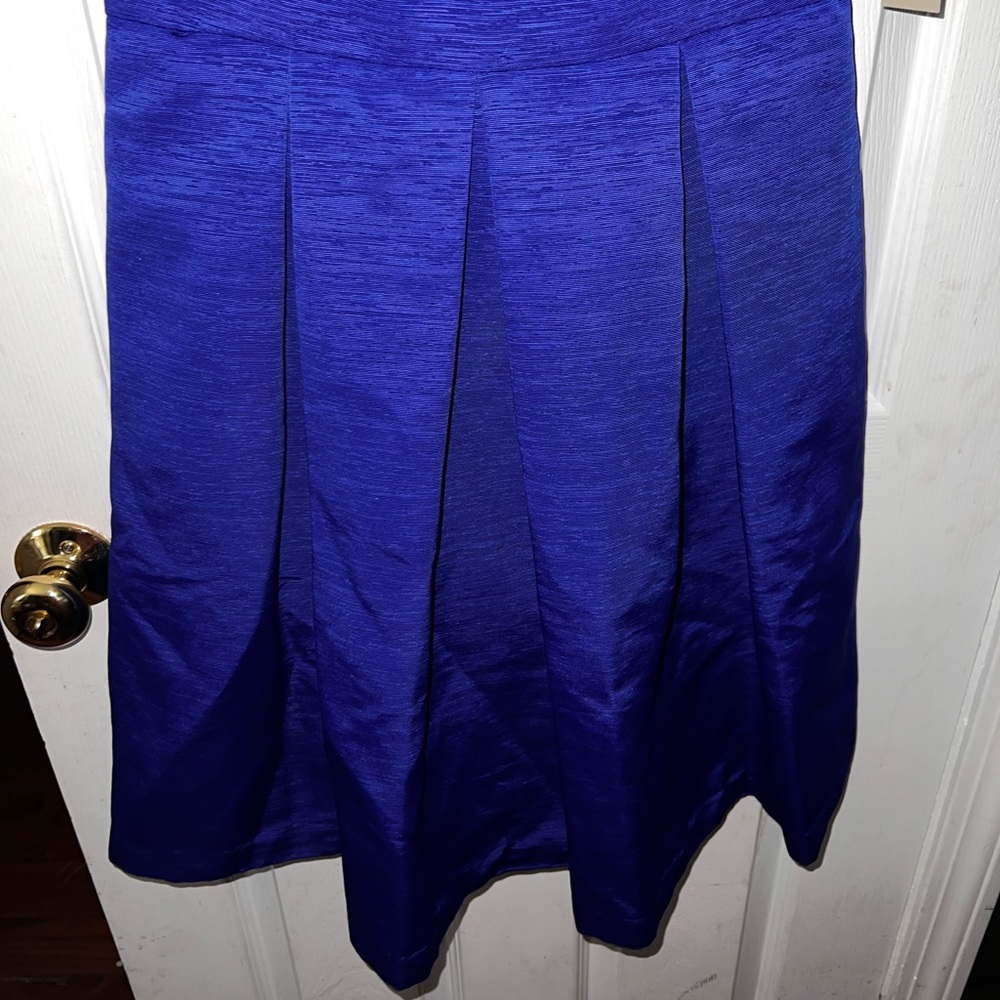 Eliza J Missy Black & Blue Fit & Flare Bedazzled Sleeveless Mini Dress Sz 8 NEW - Picture 2 of 6